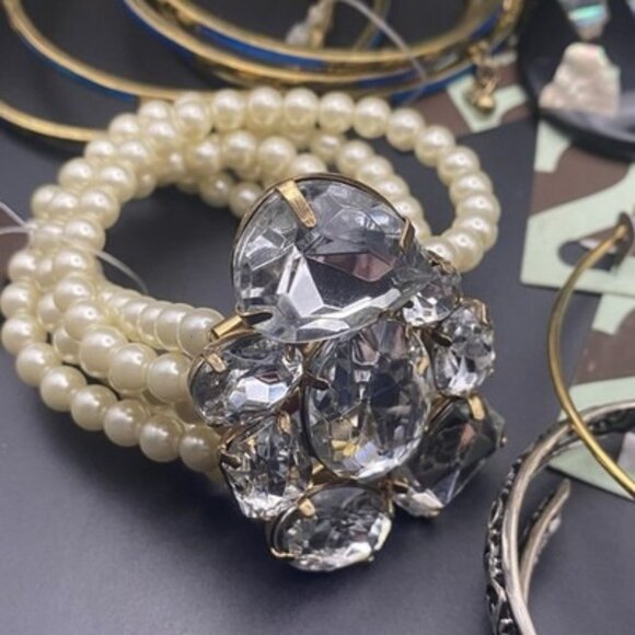 Forever 21 Jewelry Lot 9 New Tagged Pcs Bangles Bracelets Earrings Necklaces XXI - Picture 7 of 10